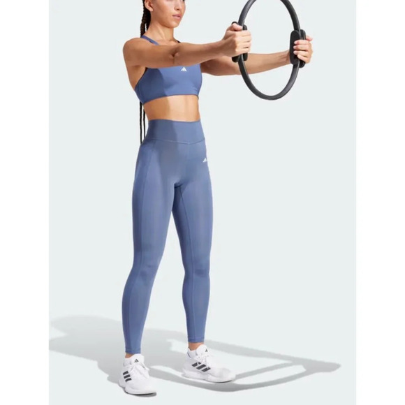 Adidas Aerotek  Optime High Rise 7/8 Lavender Leggings XL/P - Picture 3 of 6